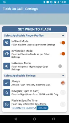 Flash Profile For Calls android App screenshot 7